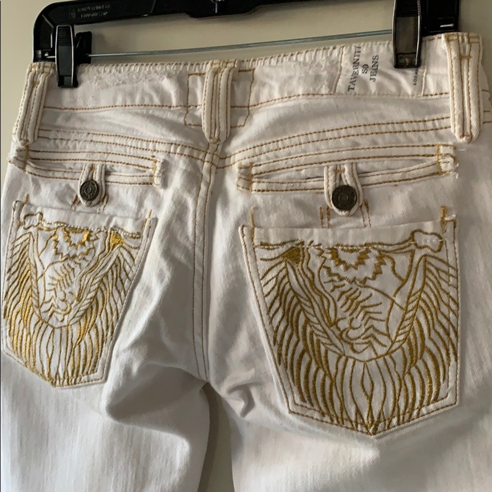 Taverniti So Jeans | Flared White Jeans